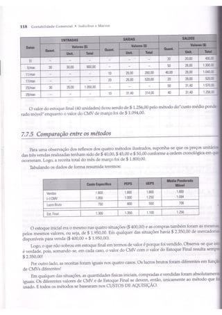Capítulo 7 - Operações com mercadorias - marion e iudícibus