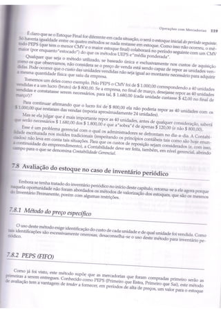 Capítulo 7 - Operações com mercadorias - marion e iudícibus