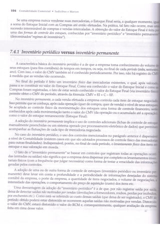 Capítulo 7 - Operações com mercadorias - marion e iudícibus