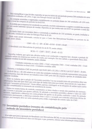 Capítulo 7 - Operações com mercadorias - marion e iudícibus