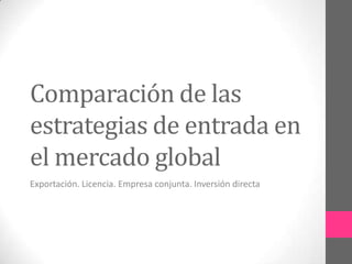 Clima político-regulatorioEl clima político y regulatorio para el marketing en un país o región, radica no solo en identificar el momento actual, sino en cuanto durara un clima favorable o adverso. La valoración de este clima incluye:Estabilidad política