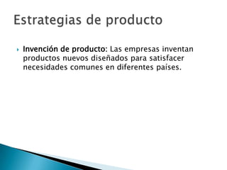 	Una empresa extranjera y una local se unen para crear un negocio local. Comparten propiedad, control y ganancias de la nueva compañía.Empresas conjuntas