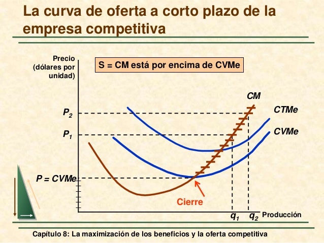 Capítulo 8 La maximización de los beneficios y la oferta competitiva