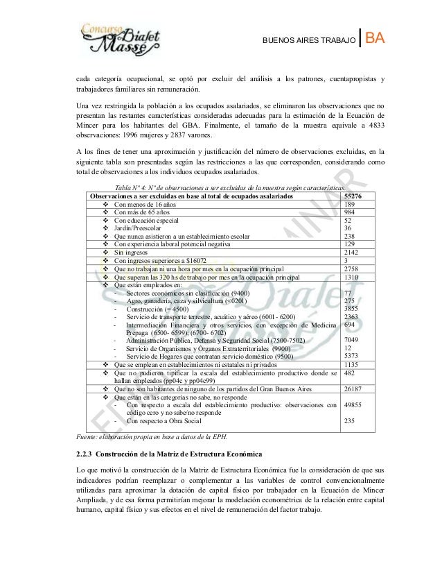 Ampliación de la Ecuación de Mincer Una alternativa Metodológica par…