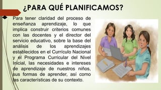 CAPÍTULO III ORIENTACIONES PARA PLANIFICAR EL PROCESO DE ENSEÑANZA ...