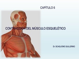 Dr. SCAGLIONE GUILLERMO
CAPÍTULO 6
CONTRACCIÓN DEL MÚSCULO ESQUELÉTICO
 