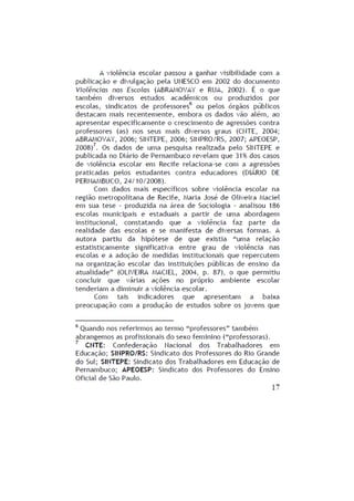 Capítulo violência nas escolas
