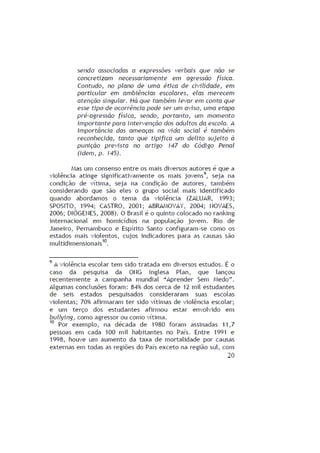 Capítulo violência nas escolas