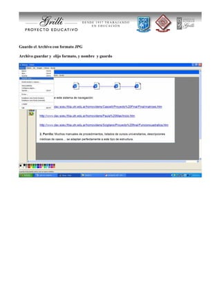 Guardo el Archivo con formato JPG
Archivo guardar y elijo formato, y nombre y guardo