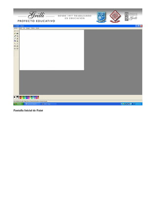 Pantalla Inicial de Paint