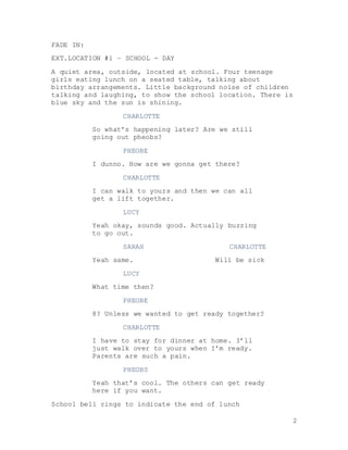 DRAFT 1 SCRIPT | DOCX | Birdwatching | Hobbies & Interests