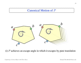 Capturing a Convex Object with Three Discs