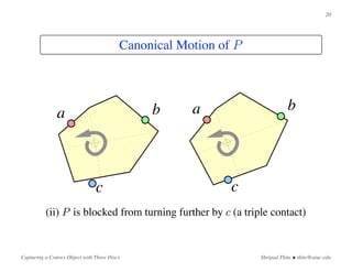 Capturing a Convex Object with Three Discs