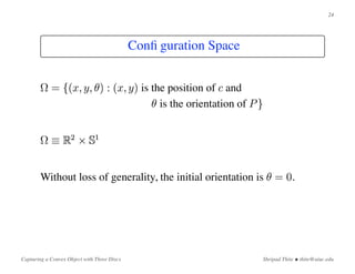 Capturing a Convex Object with Three Discs