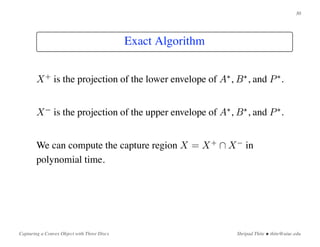 Capturing a Convex Object with Three Discs