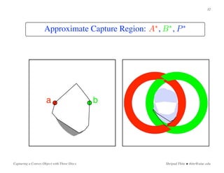 Capturing a Convex Object with Three Discs