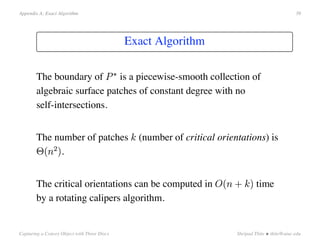 Capturing a Convex Object with Three Discs