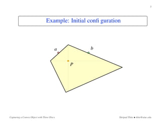 Capturing a Convex Object with Three Discs
