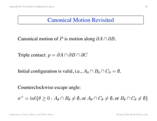 Capturing a Convex Object with Three Discs