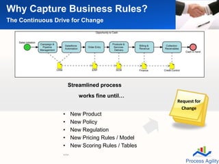 Capturing and documenting business processes and rules for agility | PPTX