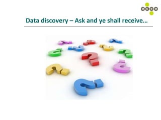 Data discovery – Ask and ye shall receive… 