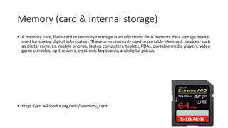 How Memory Card Store Data Capturing images | PPTX