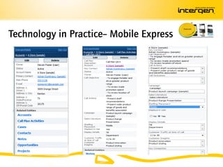 Technology in Practice– Mobile Express
 