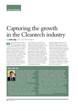 Capturing The Growth in the Clean Tech Industry