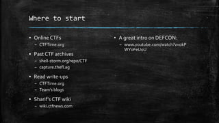 A Brief Intro to CTF Contests! | PPTX
