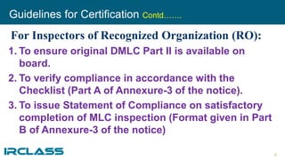 Capt Varghese Jose Makunden - IRS - MLC Presentation | PPTX