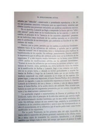 Cap vi. critica al lamarckismo