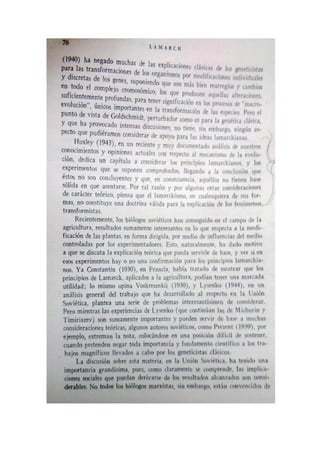 Cap vi. critica al lamarckismo