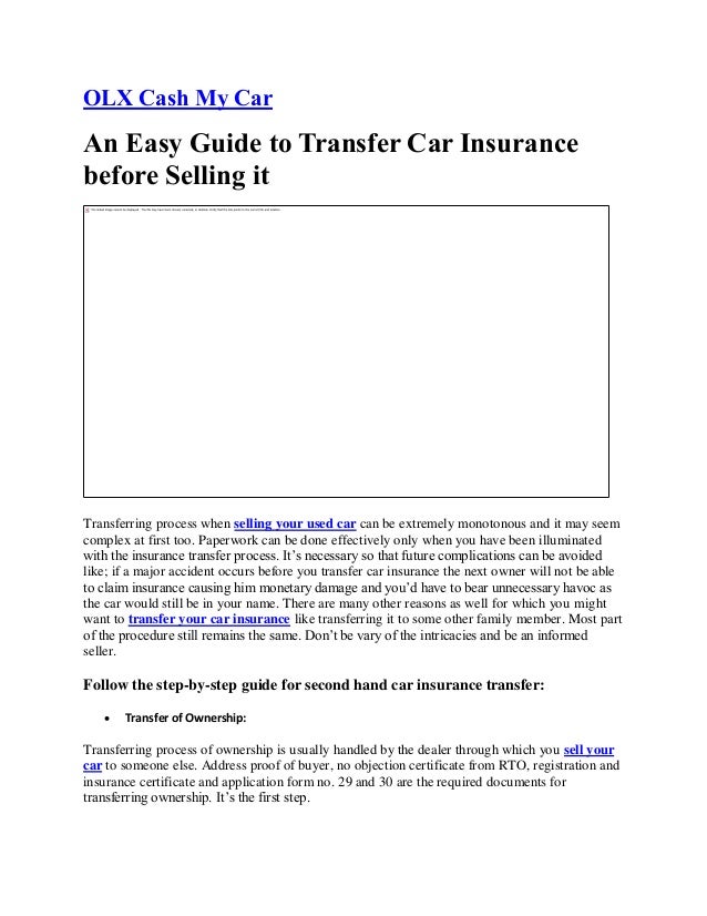 i want to sell my car on olx