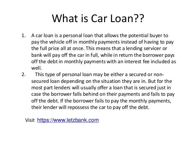assignment of car loan