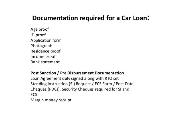 car loan agreement