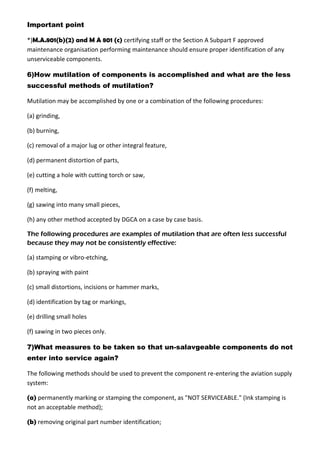 Mutilated Note Examples Car m note | PDF