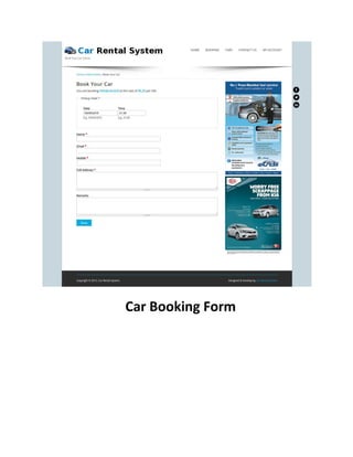 Car rental-system-project | PDF