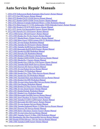 Car service-repair-manuals | PDF