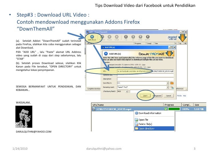Cara Download Video Facebook Via Browser Cara Download Video Facebook Via Browser