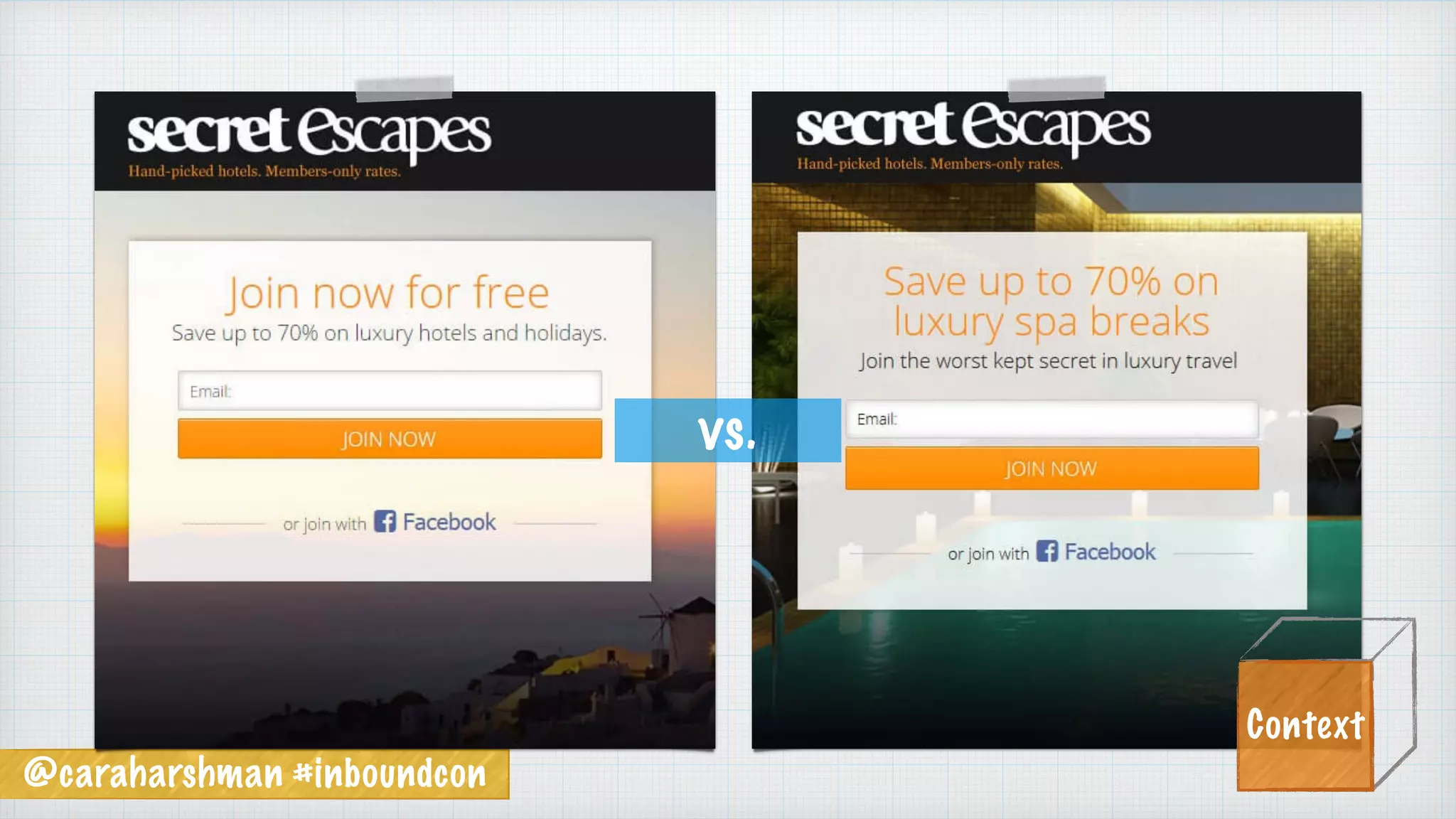 @caraharshman #inboundcon
Context
vs.
 