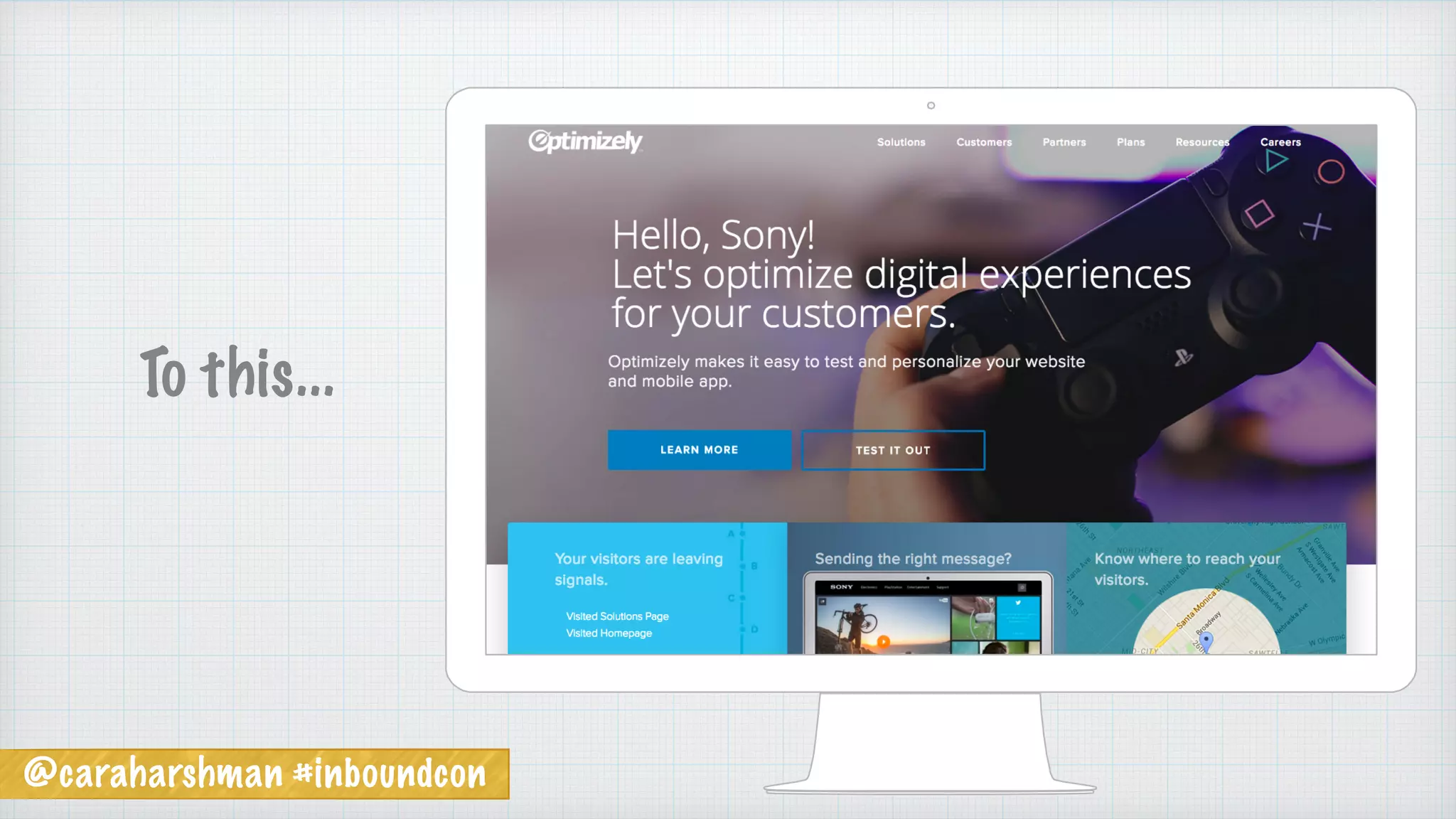 @caraharshman #inboundcon
To this...
 