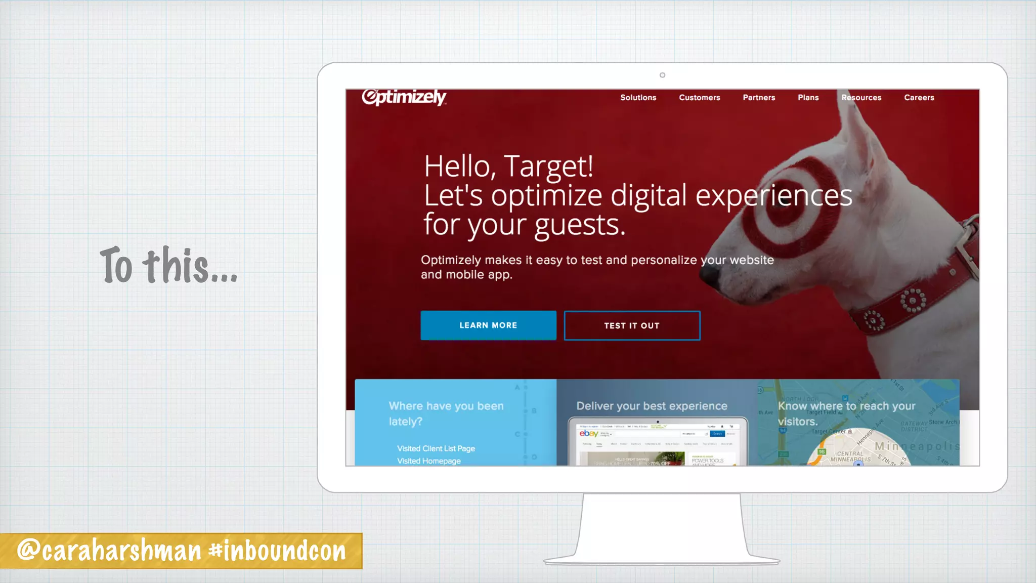 @caraharshman #inboundcon
To this...
 