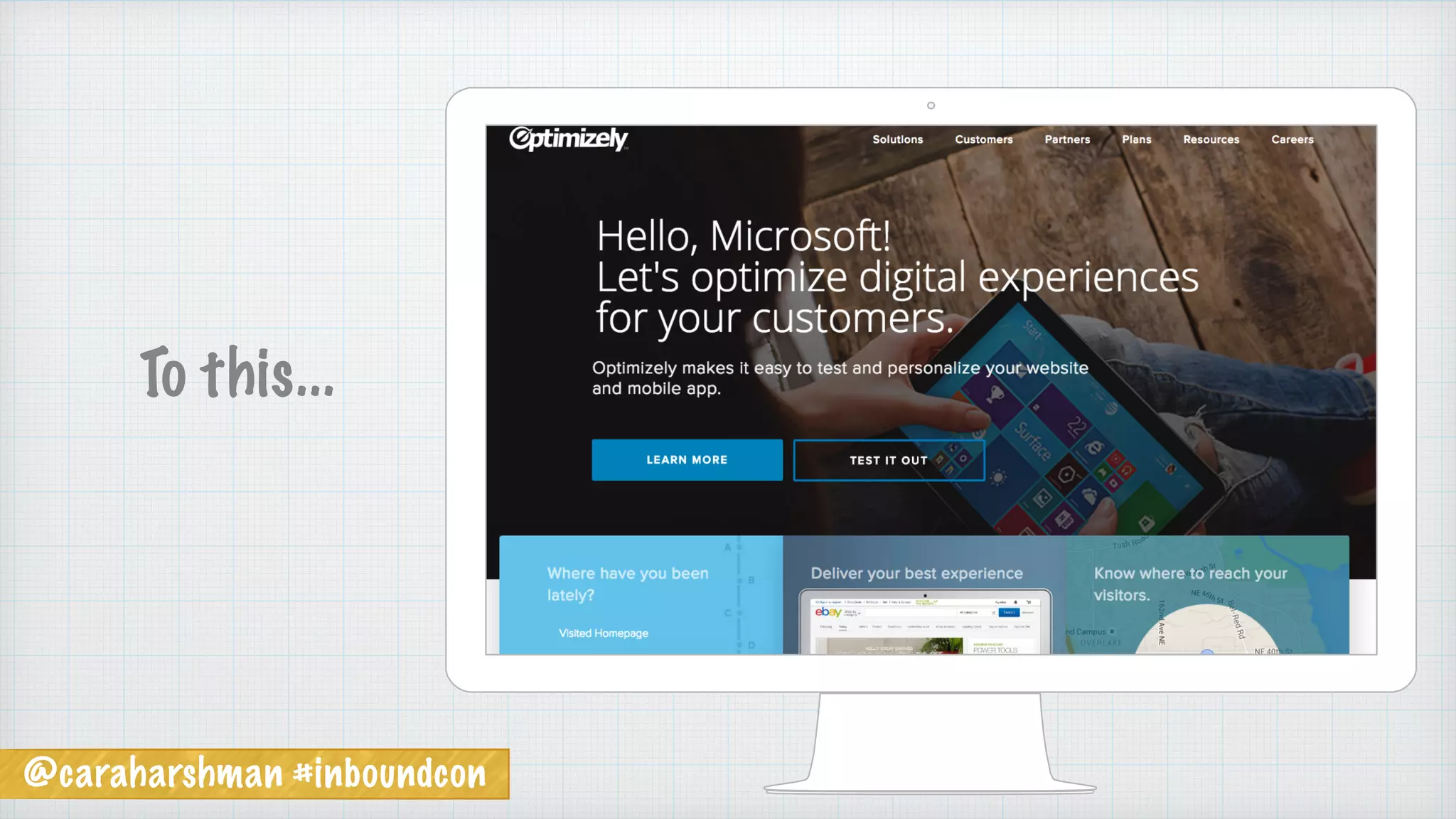 @caraharshman #inboundcon
To this...
 