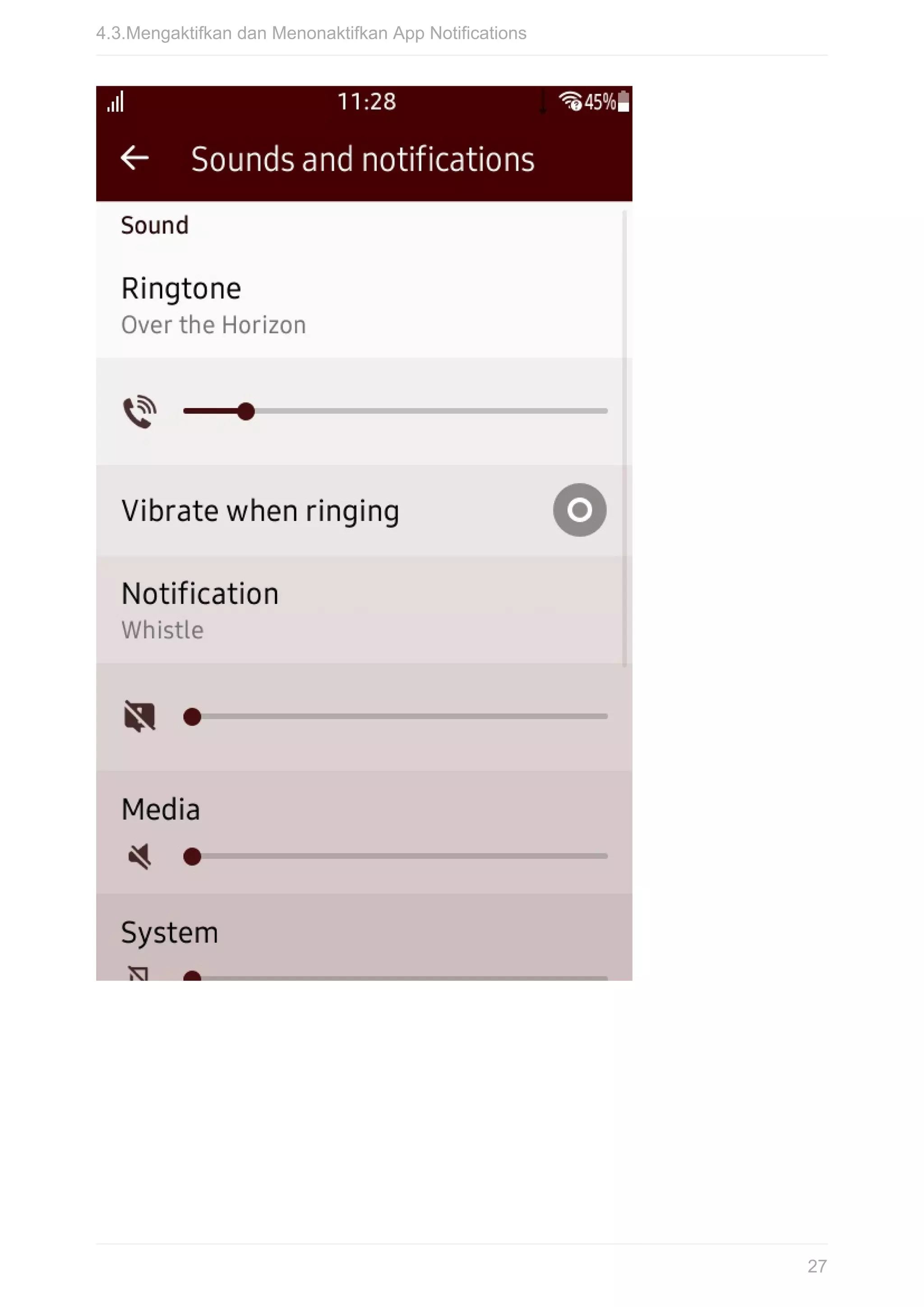 4.3.Mengaktifkan	dan	Menonaktifkan	App	Notifications
27
 