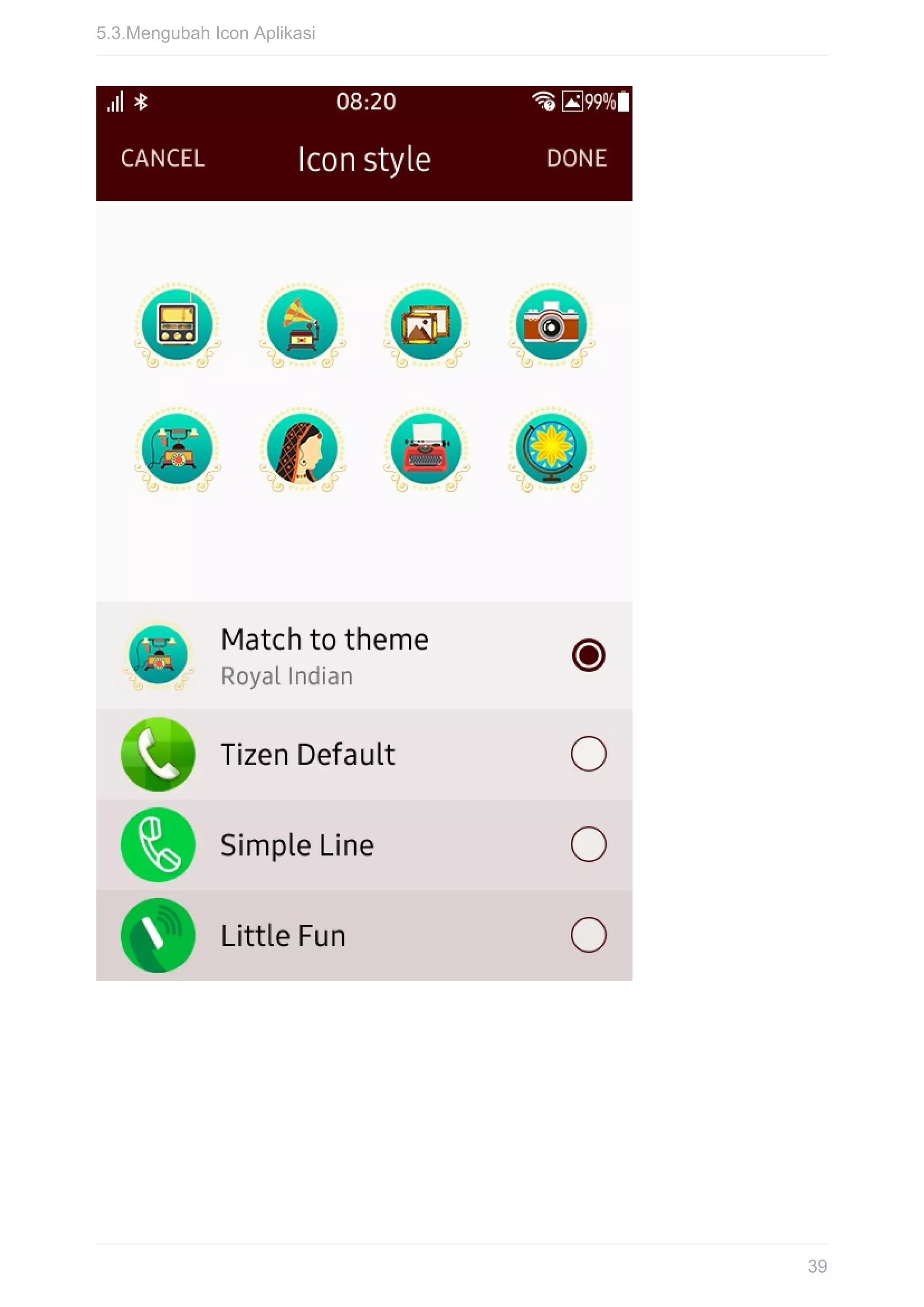 5.3.Mengubah	Icon	Aplikasi
39
 