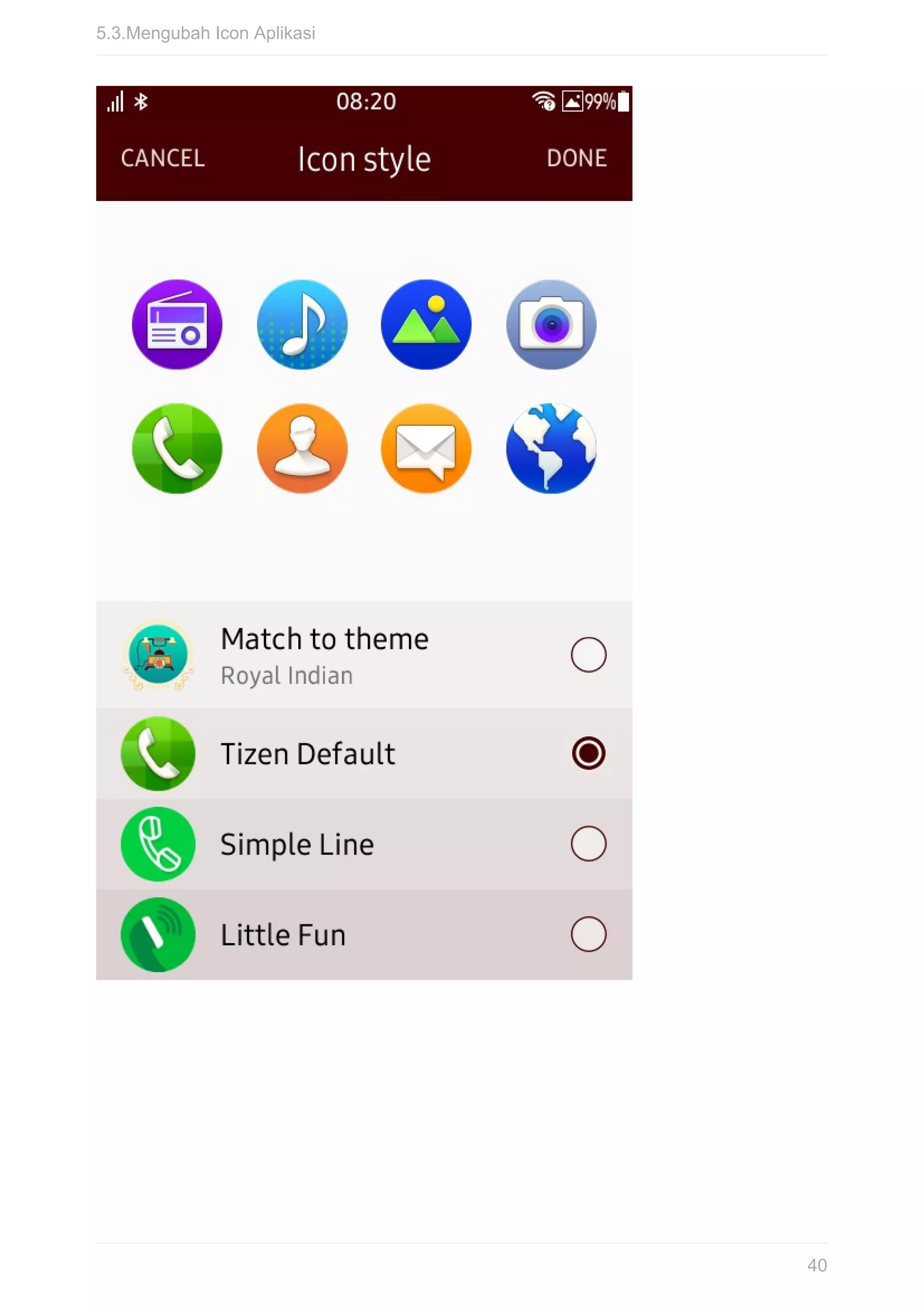5.3.Mengubah	Icon	Aplikasi
40
 
