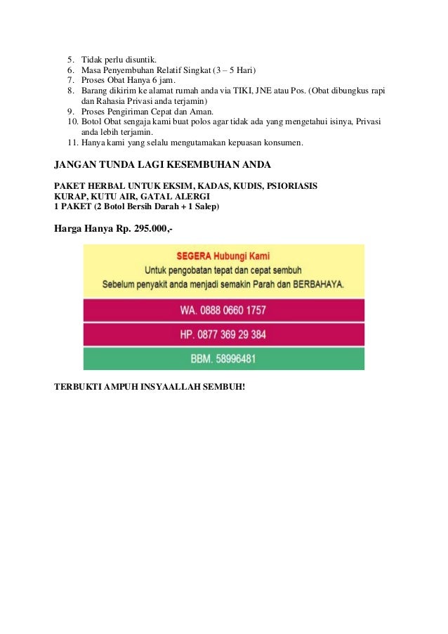 Cara ampuh menyembuhkan eksim basah dan kering