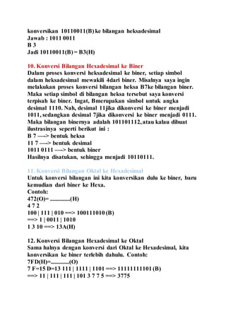Cara belajar cepat konversi bilangan desimal | DOCX