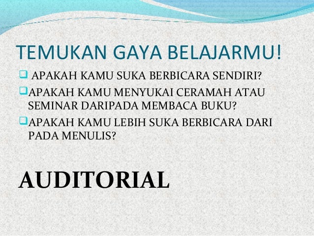 Cara Belajar Efektif
