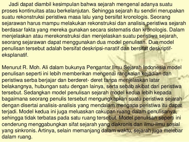 Peristiwa Sejarah Merupakan Suatu Proses Berkelanjutan Karena - Cara Berfikir Sejarah Kelompok 2 3 638
